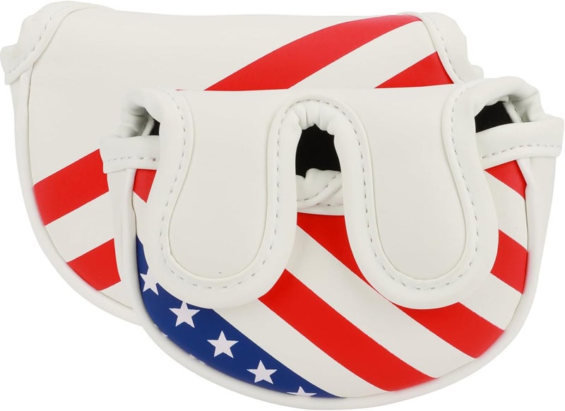 Frimon Golf Club Head Covers,4pcs or 1pc USA Golf Head Covers for Woods and Driver Fairway Hybrid - PU Leather Mallet Blade Putter for Men Women Golf Enthusiast - Image 1